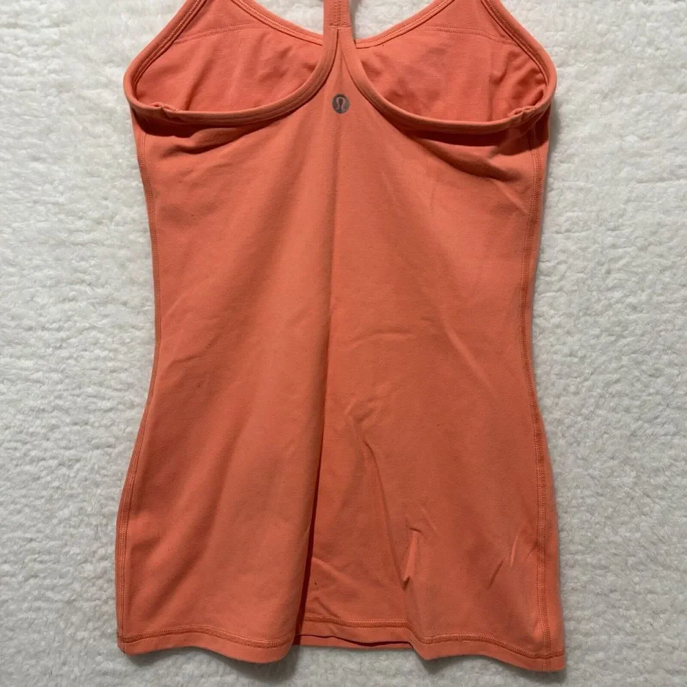 Lululemon Power‎ Y Tank *Luon Coral Women's Size 4